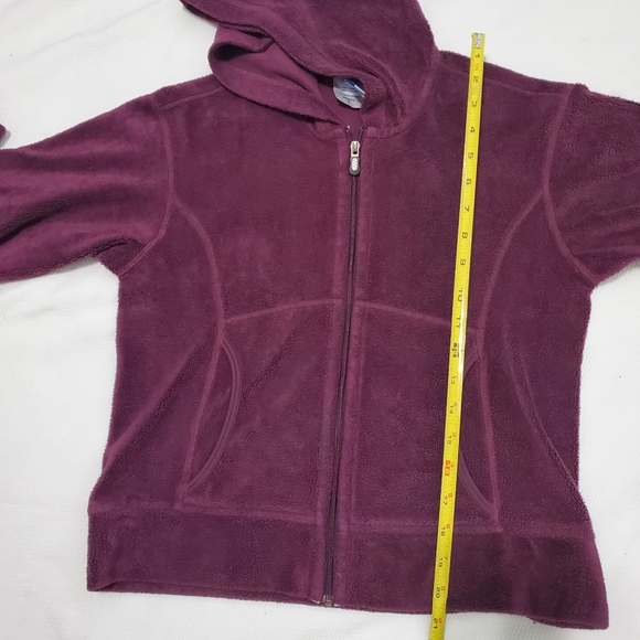 Vintage Patagonia Rhythm Bordeaux Fleece Zip Up Hoodie Jacket Y2K Women's Small - Picture 9 of 9